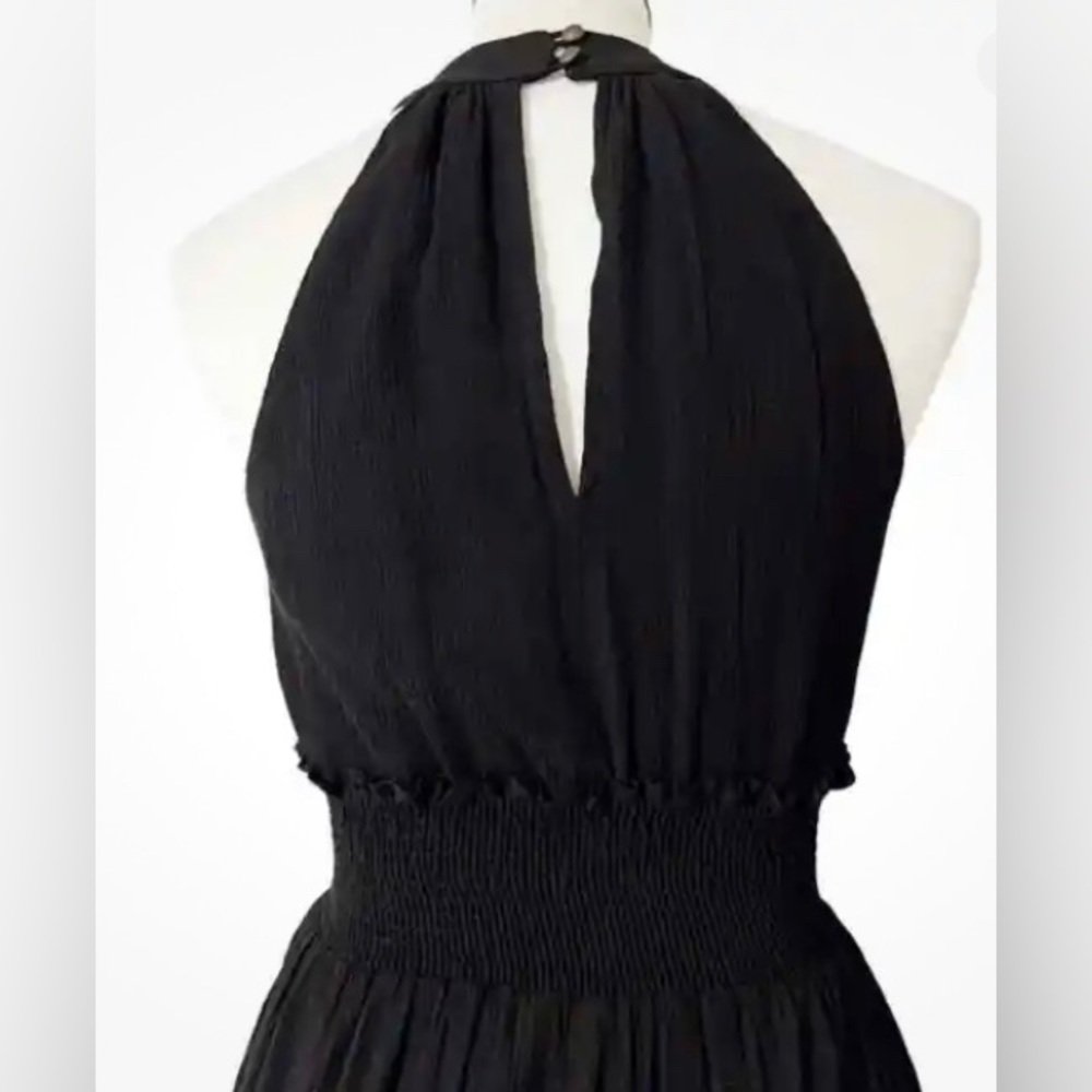 NWOT Anthropologie Black Bionda Plisse Jumpsuit - Picture 7 of 11